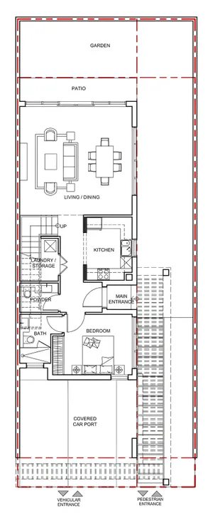 5 BR floor plan