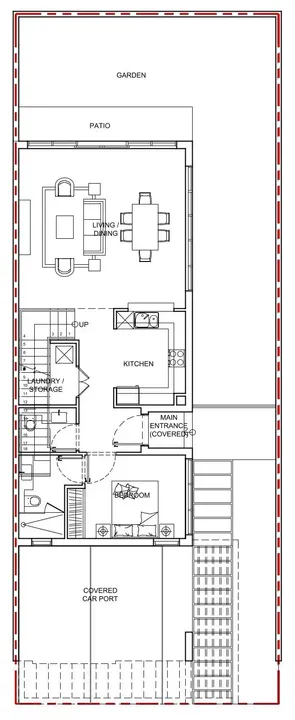 5 BR floor plan