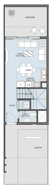 4 BR floor plan