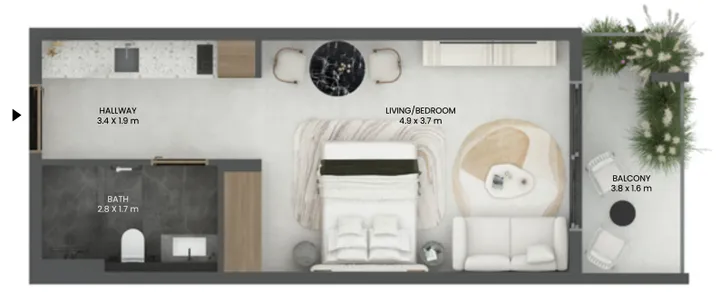Studio floor plan
