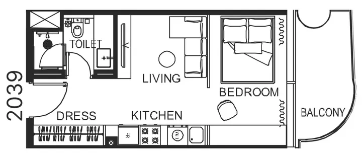 Studio floor plan