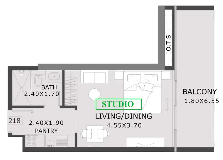 Studio floor plan