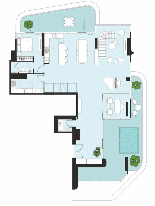 4 BR floor plan