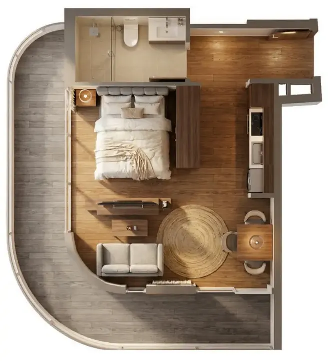 Studio floor plan