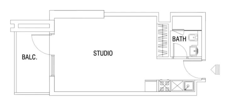 Studio floor plan