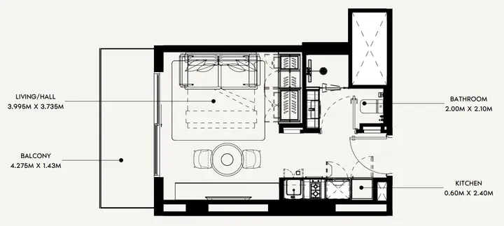 Studio floor plan