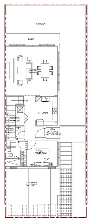 5 BR floor plan