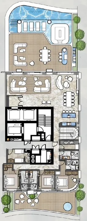 4 BR floor plan