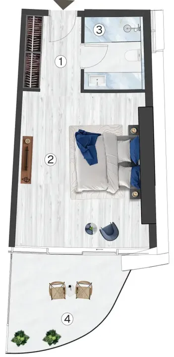 Studio floor plan