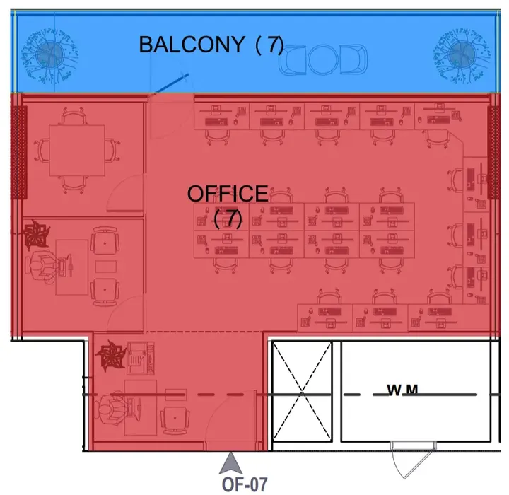 Office floor plan