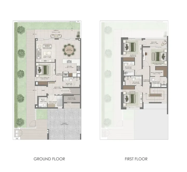 4 BR floor plan