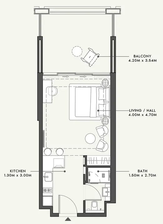 Studio floor plan