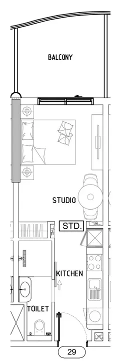 Studio floor plan