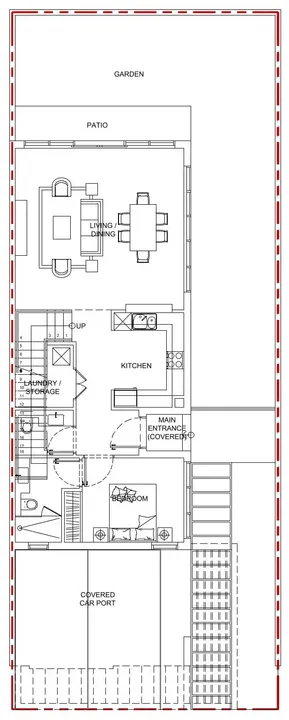 5 BR floor plan
