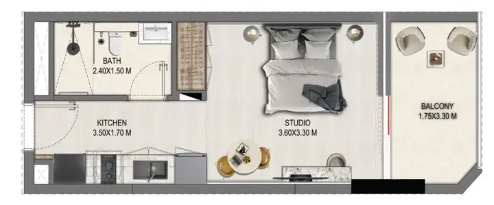 Studio floor plan
