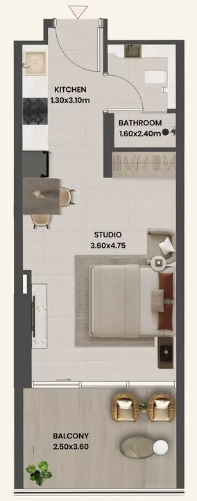 Studio floor plan