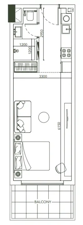 Studio floor plan