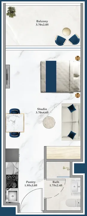 Studio floor plan