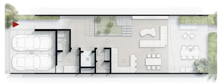 4 BR floor plan