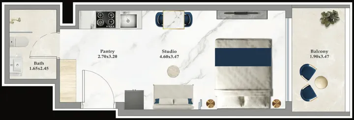 Studio floor plan