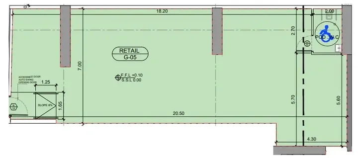 Retail floor plan