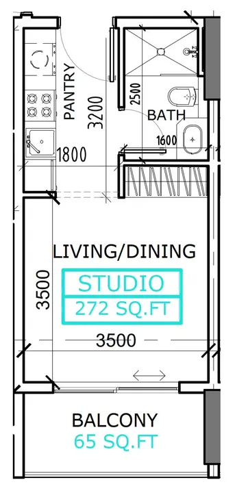 Studio floor plan