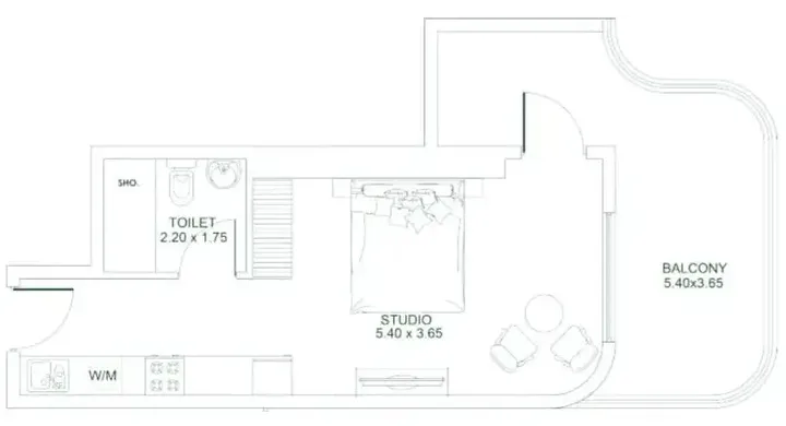 Studio floor plan