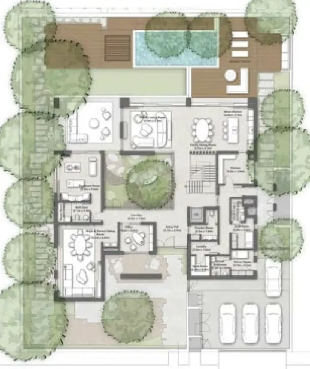 6 BR floor plan