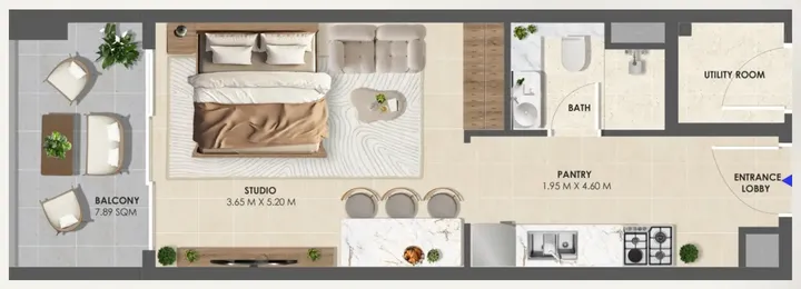 Studio floor plan