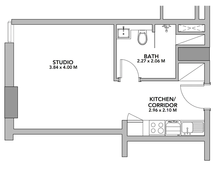 Studio floor plan