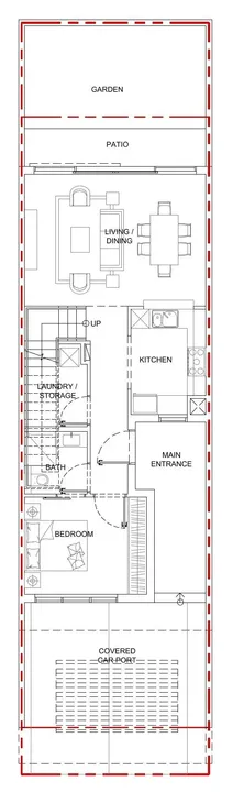 4 BR floor plan