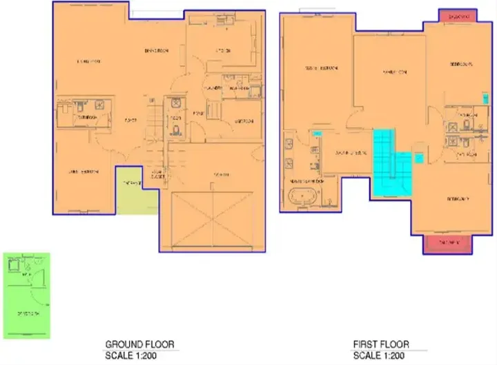 4 BR floor plan