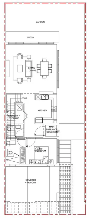 5 BR floor plan