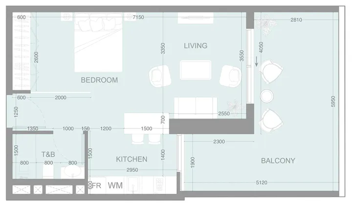 Studio floor plan