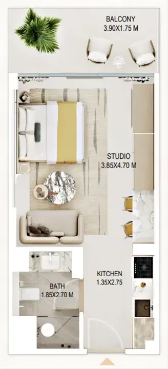 Studio floor plan