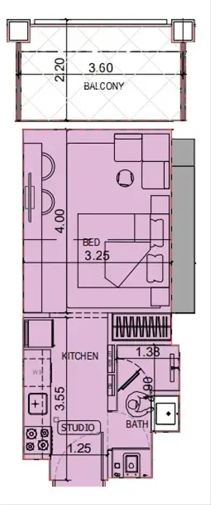 Studio floor plan