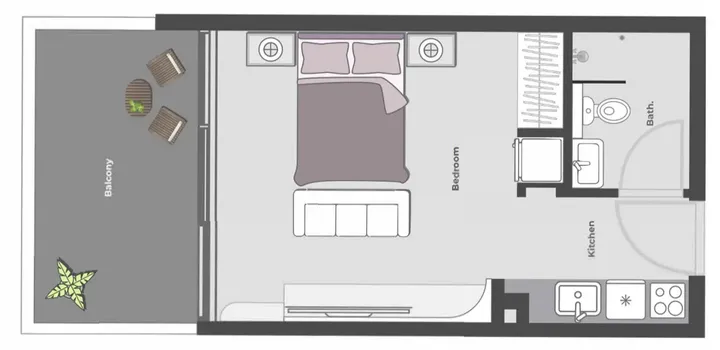 Studio floor plan