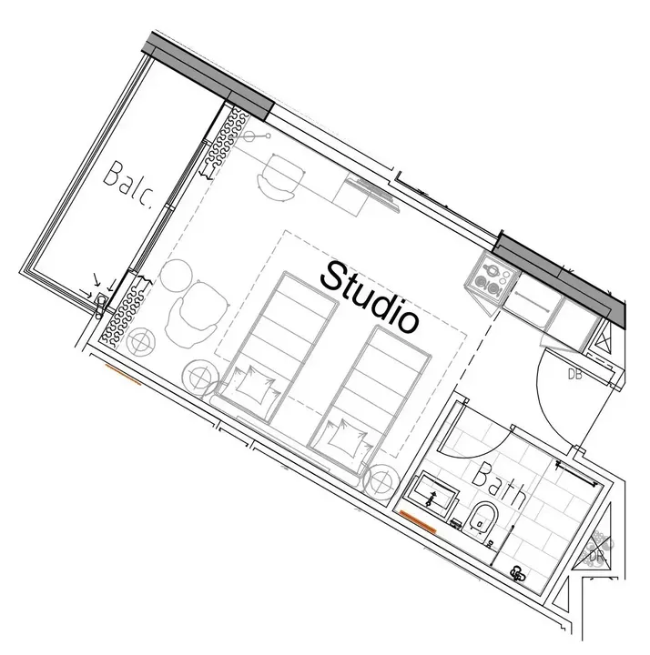 Studio floor plan