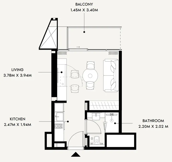 Studio floor plan