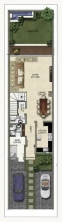 3 BR floor plan