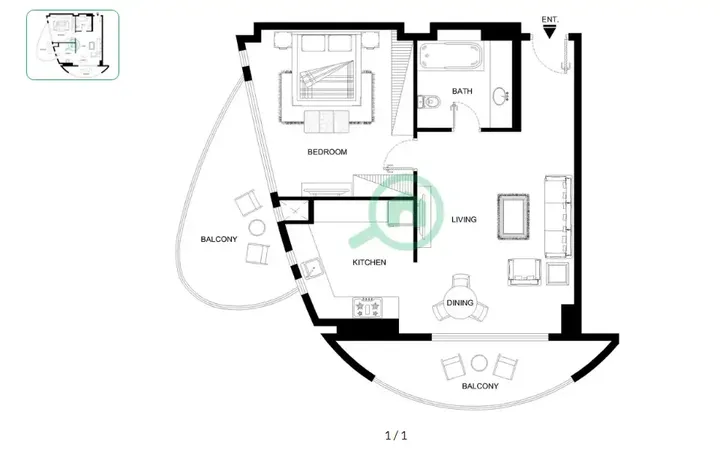 Studio floor plan