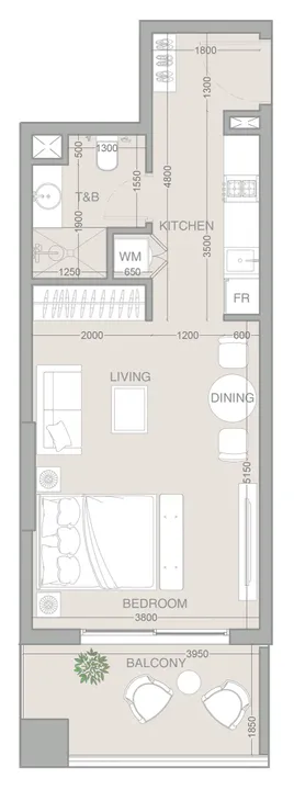 Studio floor plan