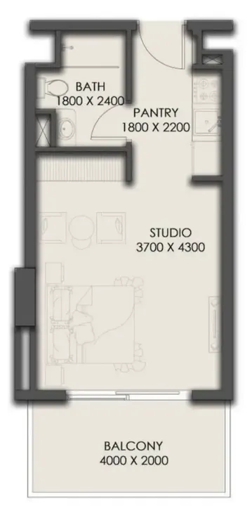 Studio floor plan
