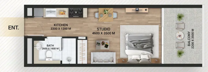 Studio floor plan