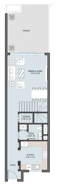 4 BR floor plan