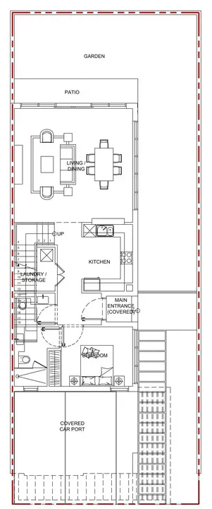 5 BR floor plan