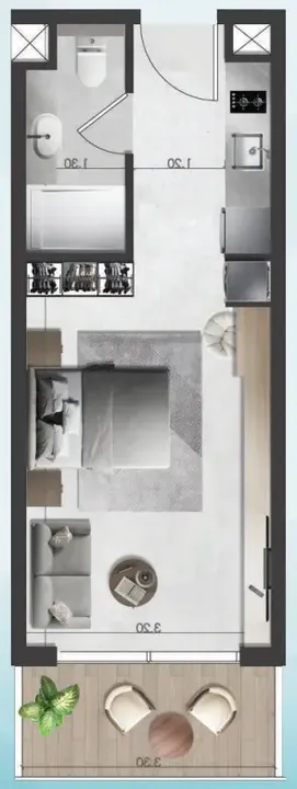 Studio floor plan
