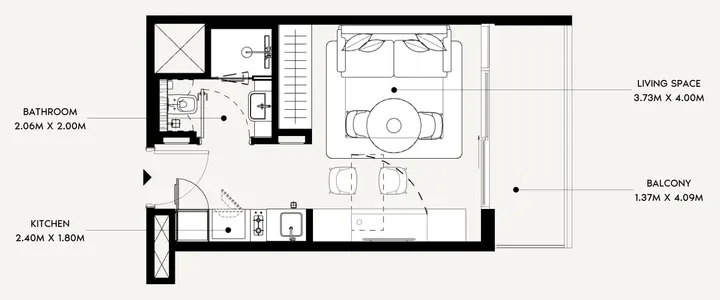 Studio floor plan