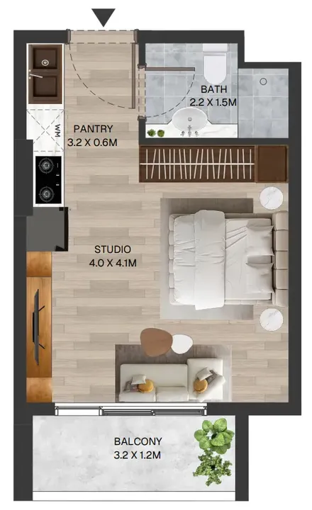 Studio floor plan