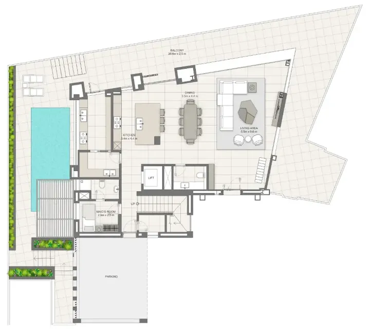 4 BR floor plan